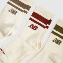 New Balance Stripe Midcalf Socks 3pk New Balance Stripe Midcalf Socks 3PK,2 von 4