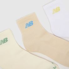 new balance New Balance Everyday Ankle Socks 3 Pack in Multi,2 of 4