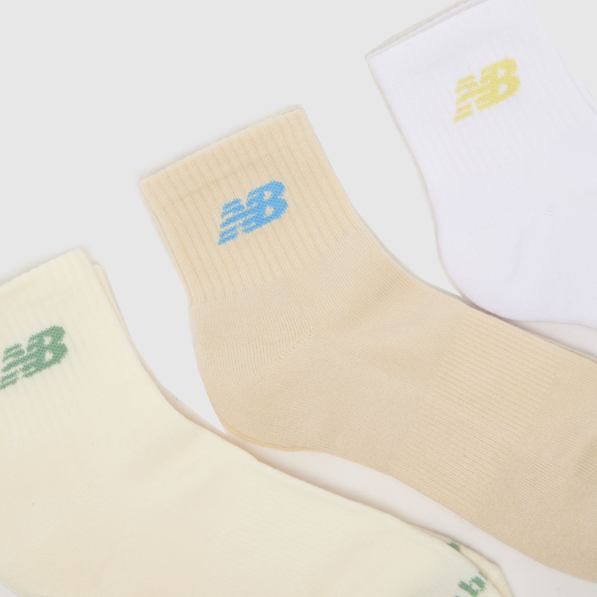 New Balance Everyday Ankle Socks 3 Pack in Multi new balance New Balance Everyday Ankle Socks 3 Pack in Multi 1