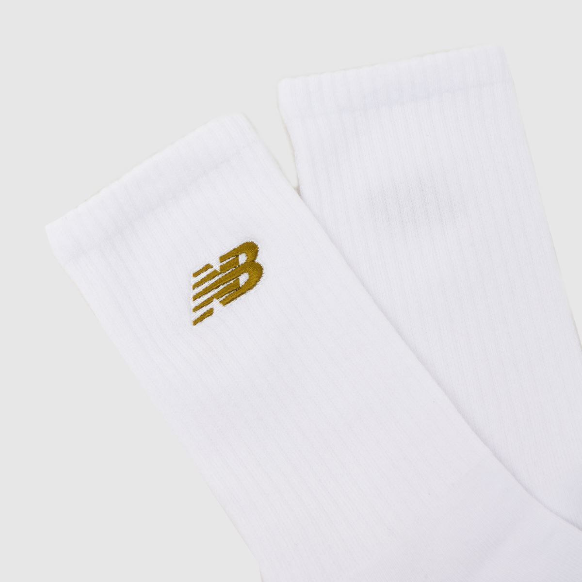 New Balance Mid Calf Embroidered Socks 6PK in White Multi New Balance Mid Calf Embroidered Socks 6PK 4