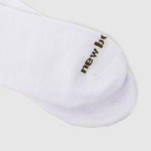 New Balance Mid Calf Embroidered Socks 6PK in White Multi New Balance Mid Calf Embroidered Socks 6PK,4 of 4