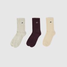 New Balance Patch Logo Crew Socks 3 Pack,1 of 4