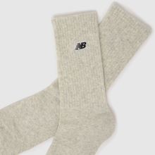 New Balance Patch Logo Crew Socks 3 Pack,3 of 4
