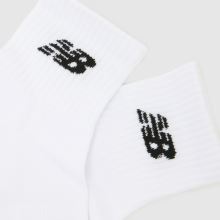 New Balance Ankle Socks 6PK in White & Black New Balance Ankle Socks 6PK,3 of 4