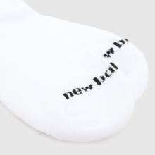 New Balance Ankle Socks 6PK in White & Black New Balance Ankle Socks 6PK,4 of 4