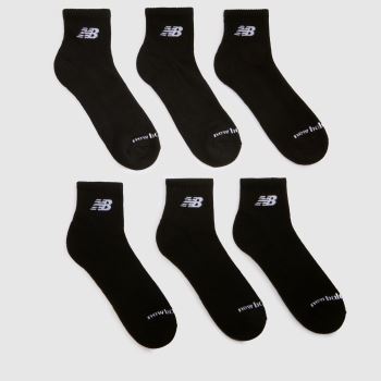 New Balance Black Ankle Socks 6 Pack Socks
