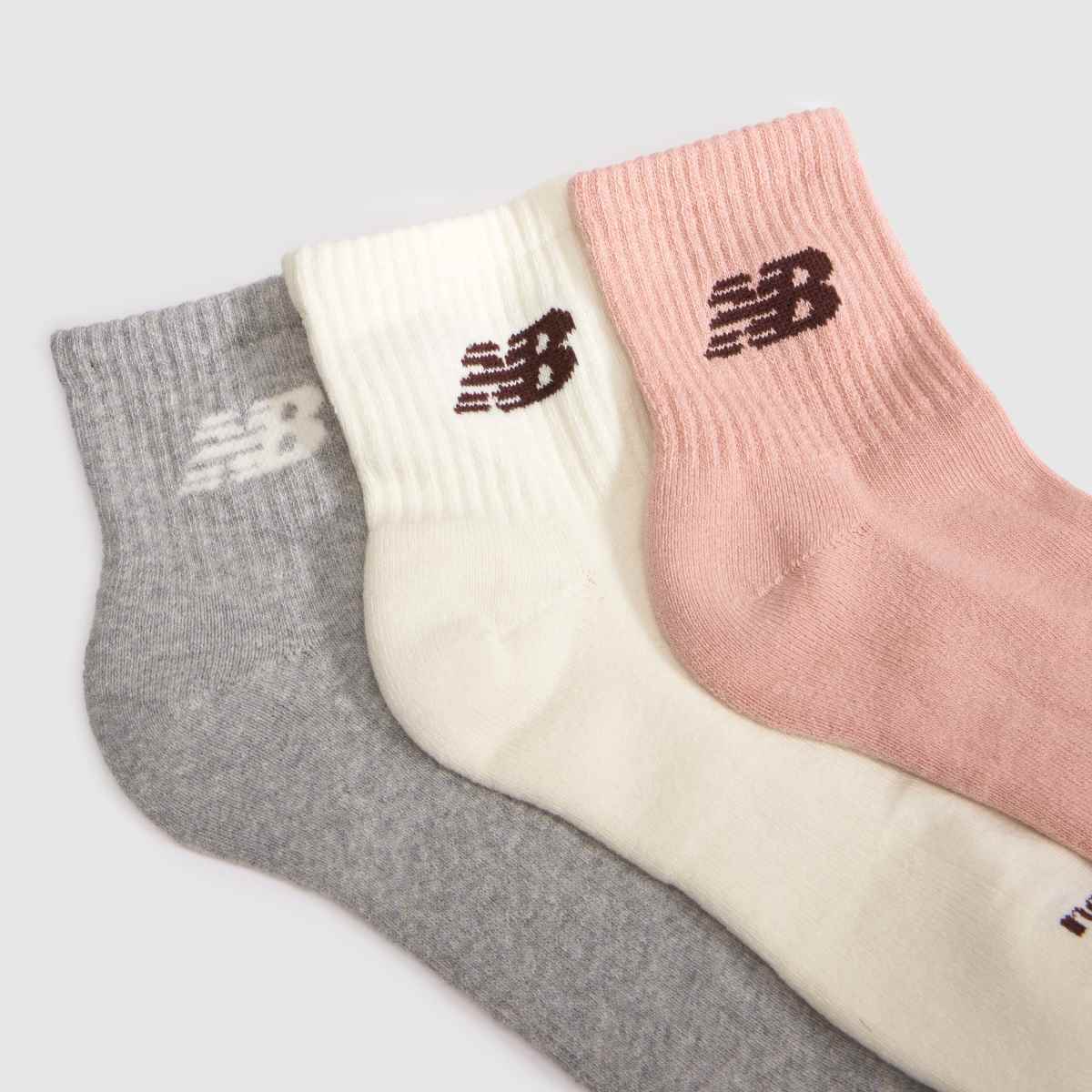 New Balance Ankle Socks 6 Pack in Pink Multi New Balance Ankle Socks 6 Pack 1