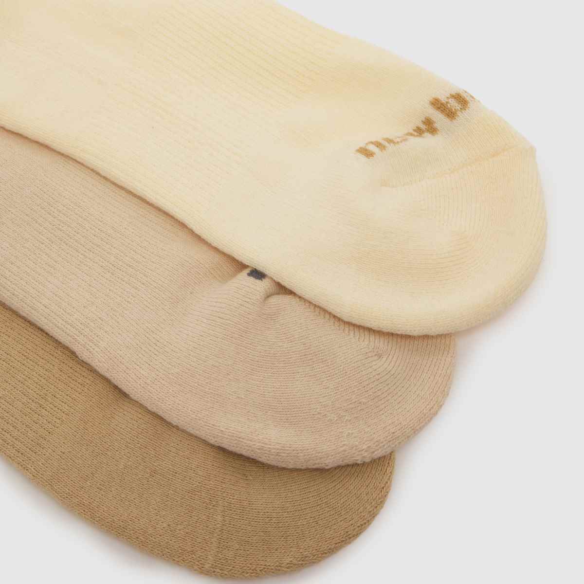 New Balance Ankle Socks 3 Pack in Beige Multi New Balance Ankle Socks 3 Pack 4