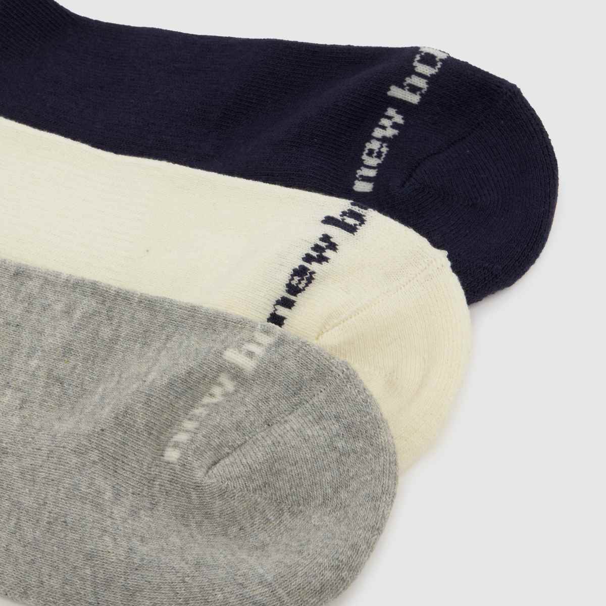 New Balance Ankle Socks 3 Pack in Navy Multi New Balance Ankle Socks 3 Pack 4