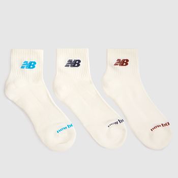 New Balance Beige Ankle Socks 3 Pack Socks