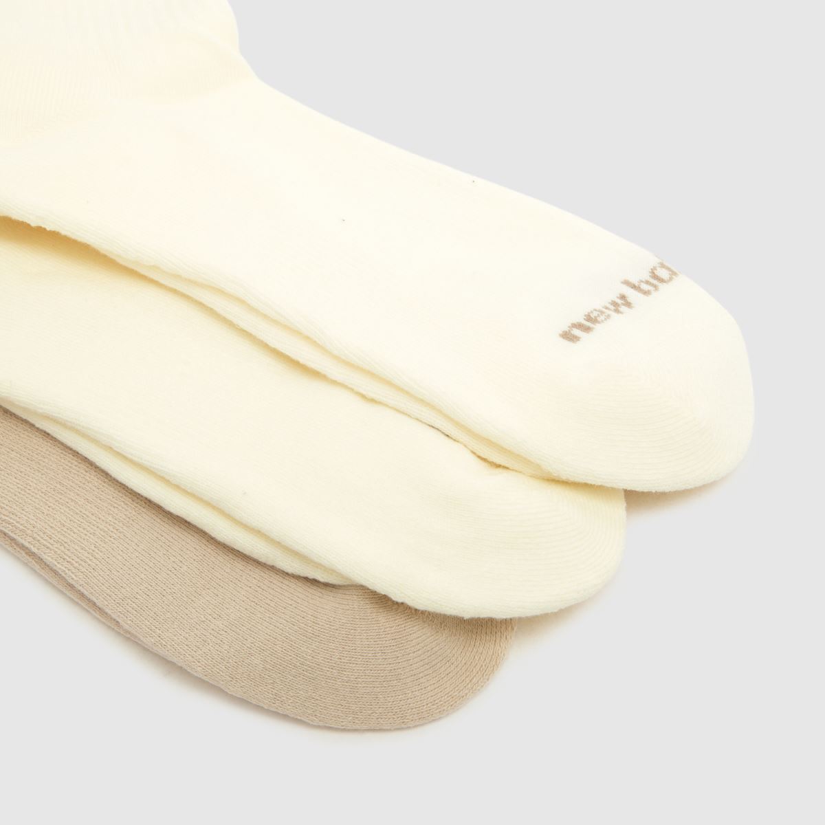 New Balance Everyday Crew Socks 3PK in Beige Multi New Balance Everyday Crew Socks 3PK 4