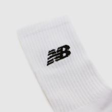 New Balance Everyday Midcalf Socks 6 PK in White & Black New Balance Everyday Midcalf Socks 6 PK,4 of 4