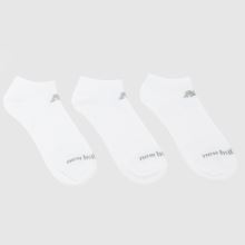 new balance New Balance Performance No Show Socks 3Pk in White,1 of 4