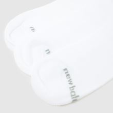 new balance New Balance Performance No Show Socks 3Pk in White,2 of 4