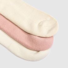 New Balance Crew Socks 3 Pack in Beige Multi New Balance Crew Socks 3 Pack,3 of 4