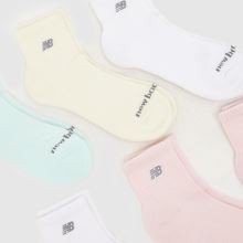 New Balance Pastel Patch Ankle Socks 6PK,2 of 4