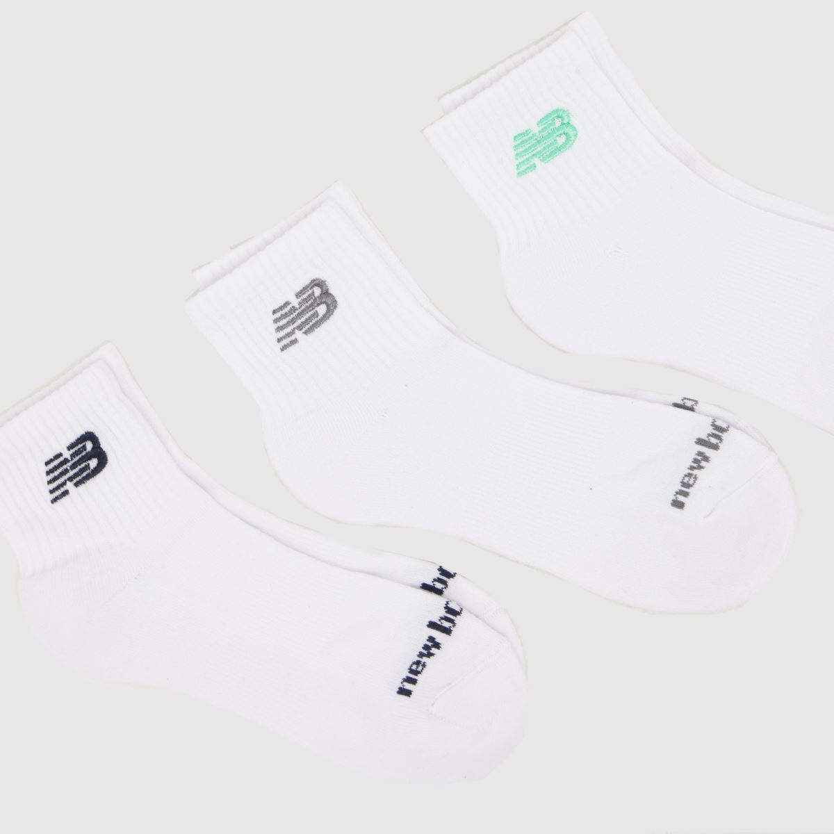 New Balance Metallic Ankle Socks 3PK in Multi New Balance Metallic Ankle Socks 3PK 1