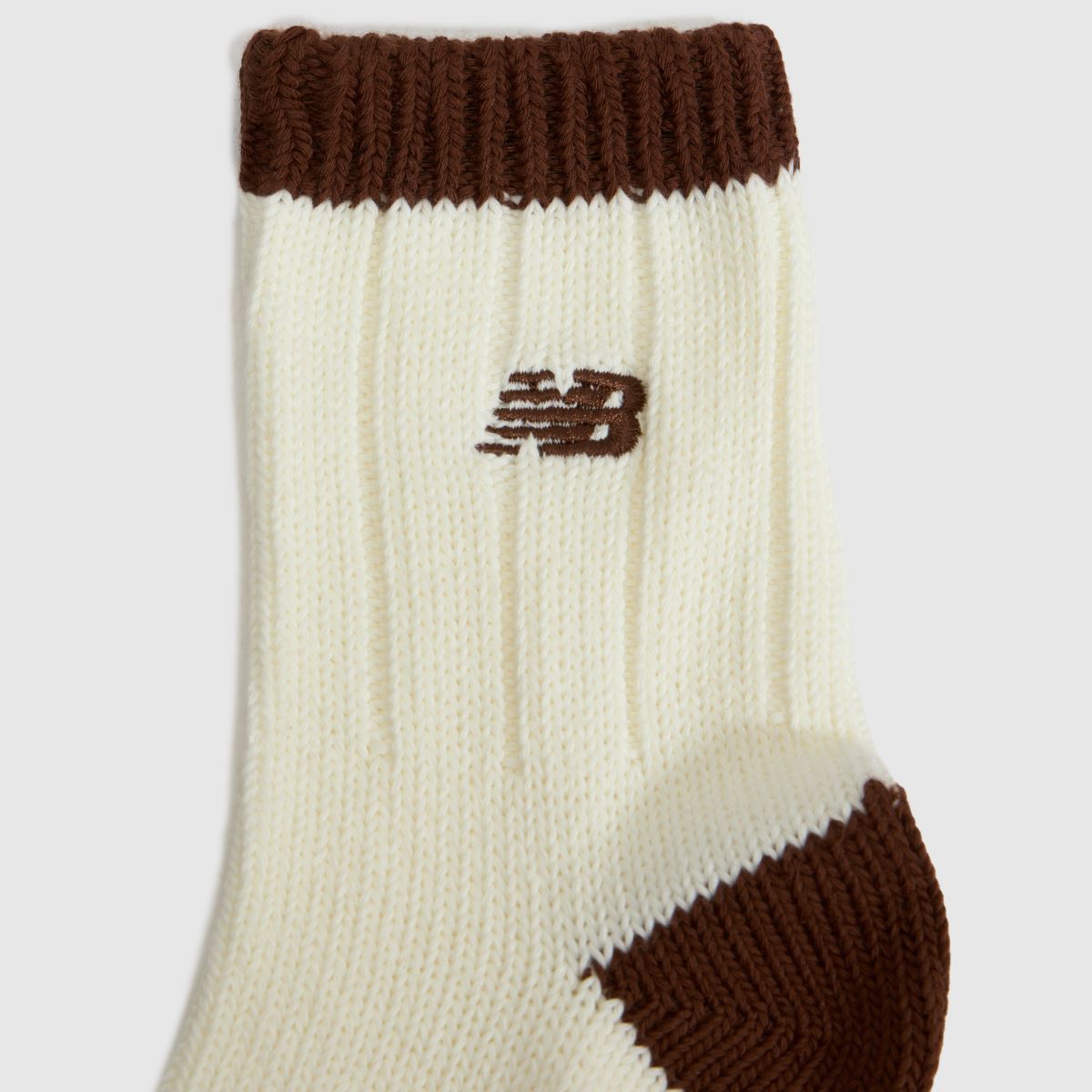 New Balance Chunky Knit Ankle Socks 3PK in Brown Multi New Balance Chunky Knit Ankle Socks 3PK 7