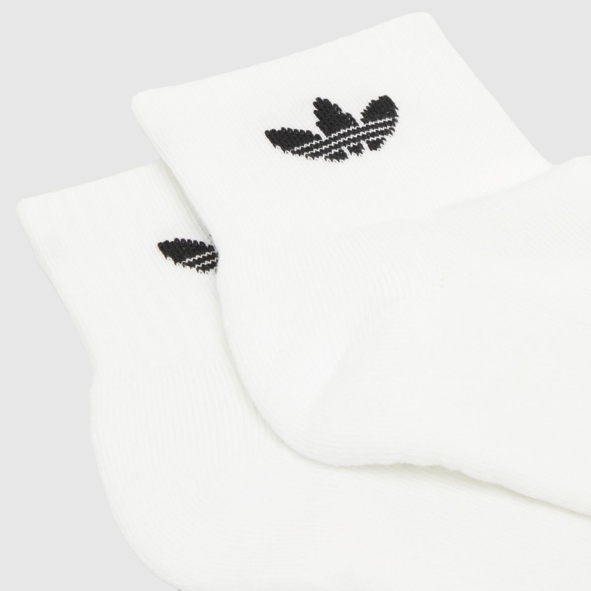 adidas Originals Ankle Sock 6 Pack in White & Black adidas Originals Ankle Sock 6 Pack 1