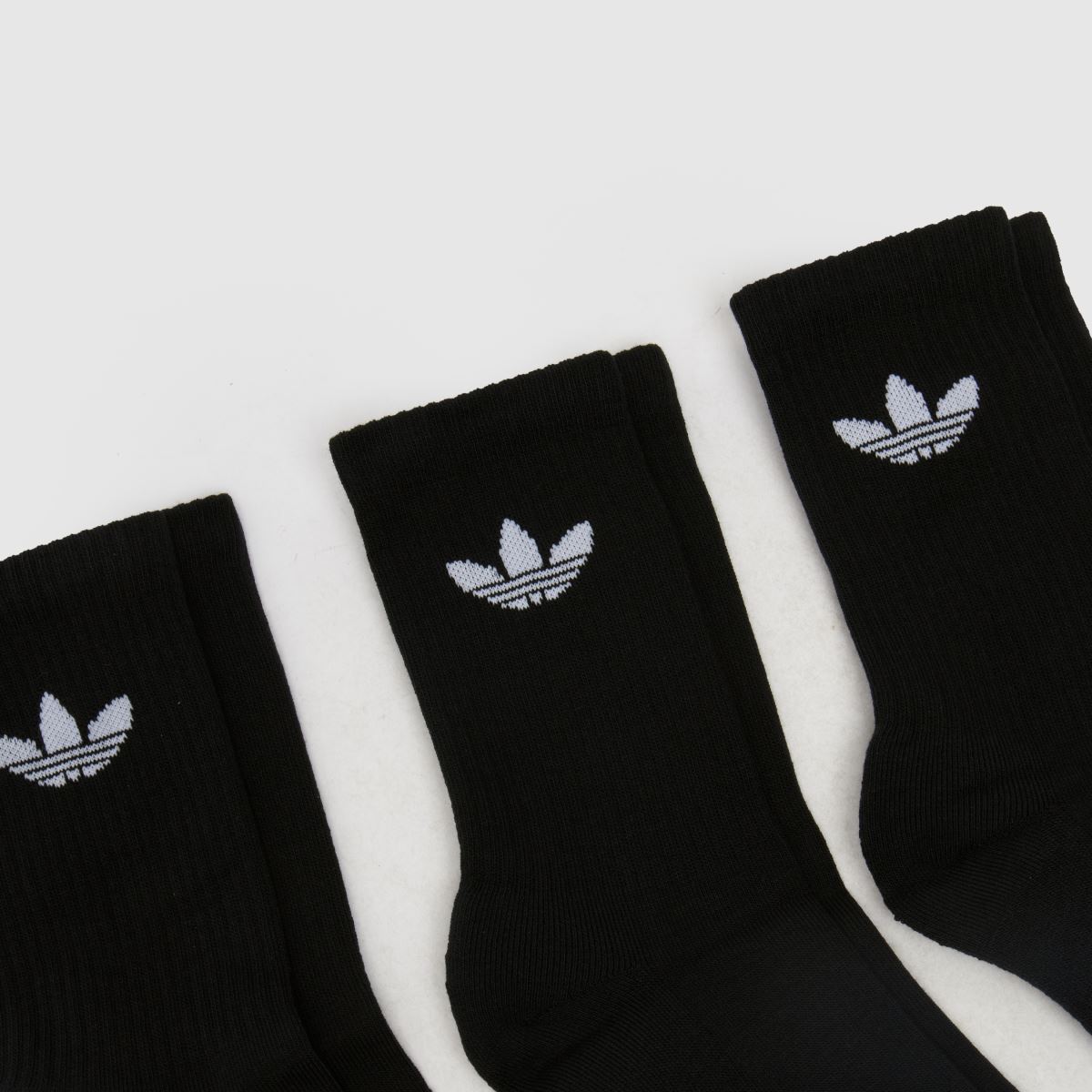 adidas Schwarz-weiß Originals Crew Sock 3 Pk adidas Originals Crew Sock 3 Pk 1