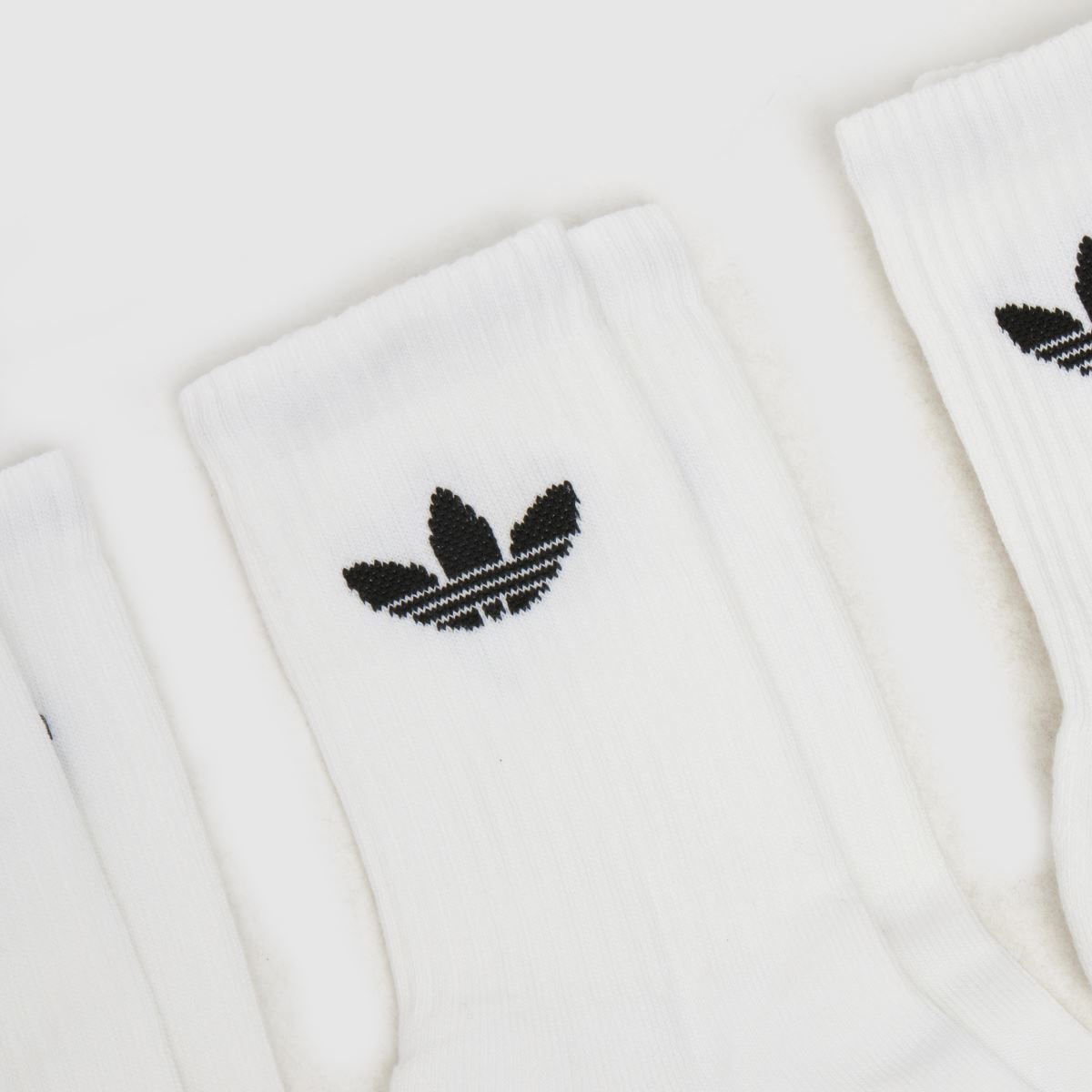 adidas Weiß-schwarz Originals Crew Sock 6 Pk adidas Originals Crew Sock 6 Pk 1