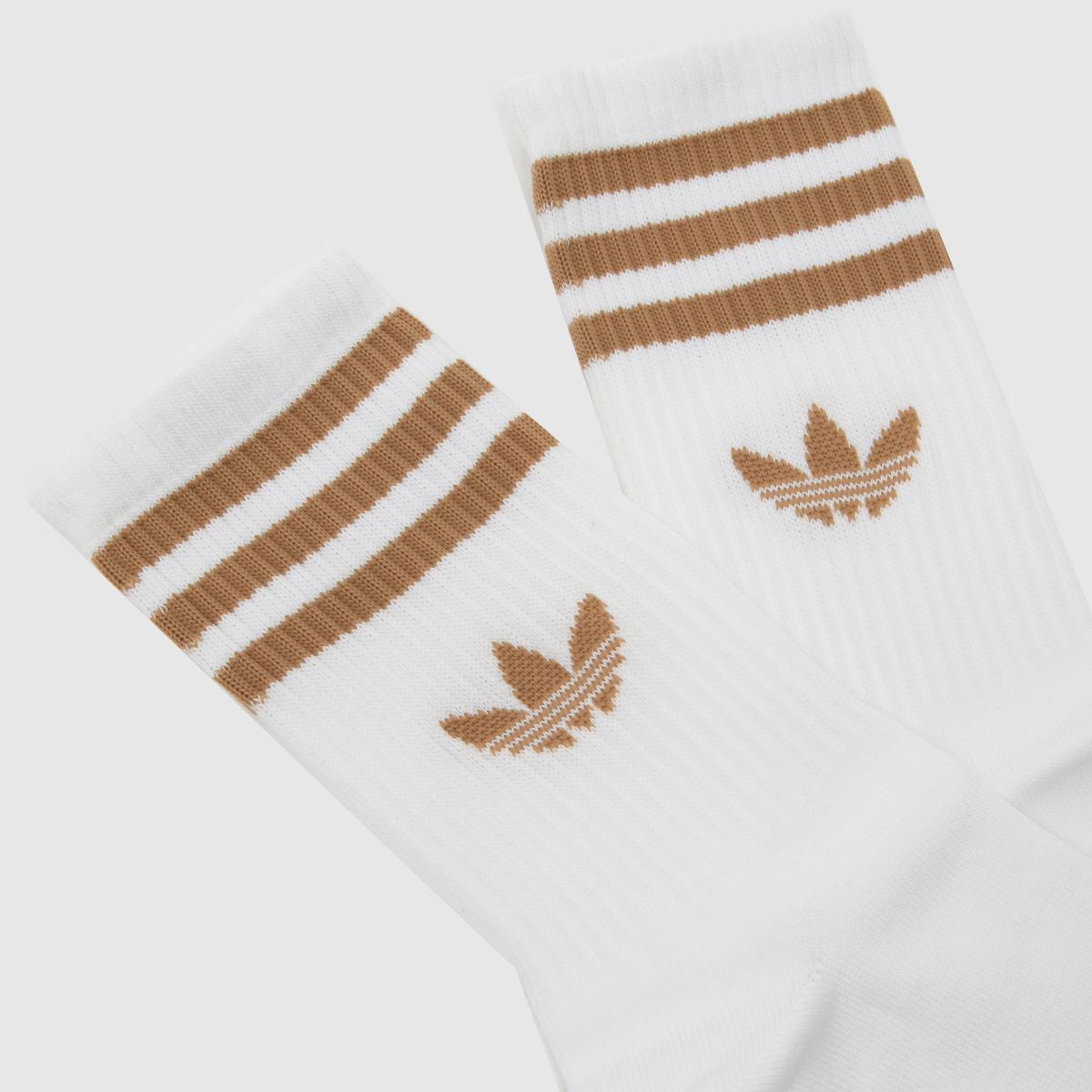 adidas Stripe Crew Sock 3PK in White adidas Stripe Crew Sock 3PK 4