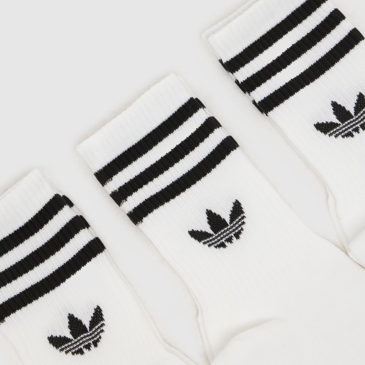 adidas Crew Sock 3 Pack in White & Black adidas Crew Sock 3 Pack 1