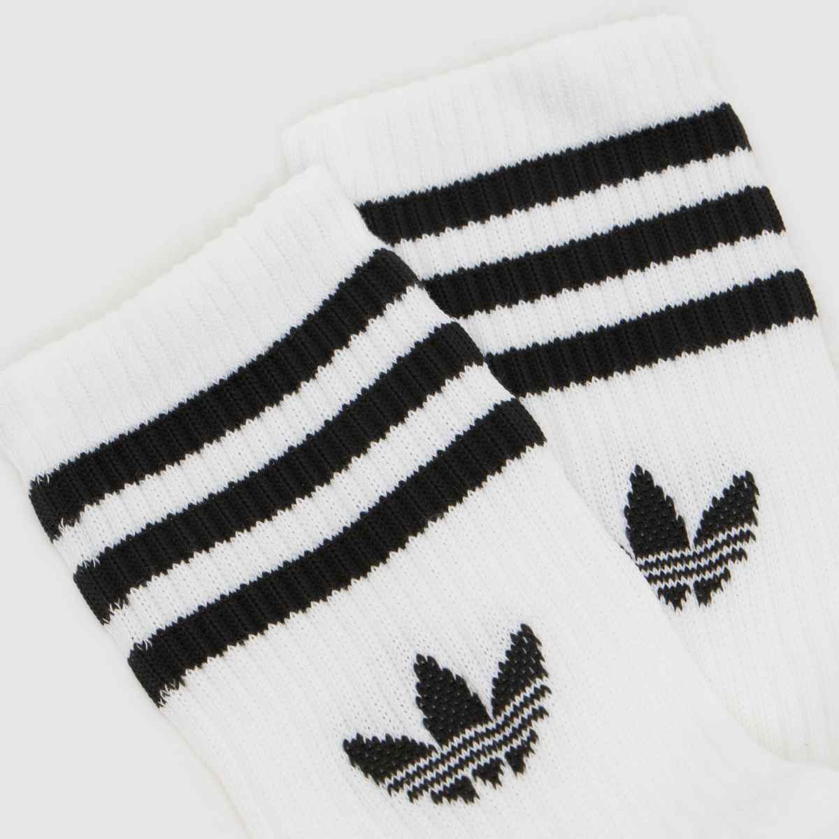 adidas Crew Sock 3 Pack in White & Black adidas Crew Sock 3 Pack 4