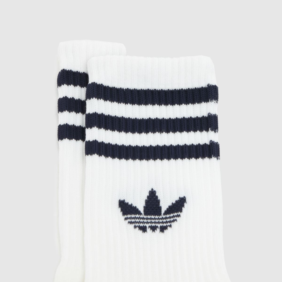 adidas Stripe Crew Sock 3PK in Blue Multi adidas Stripe Crew Sock 3PK 1