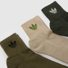 adidas Originals Mid Ankle Socks 3 PK,2 of 4