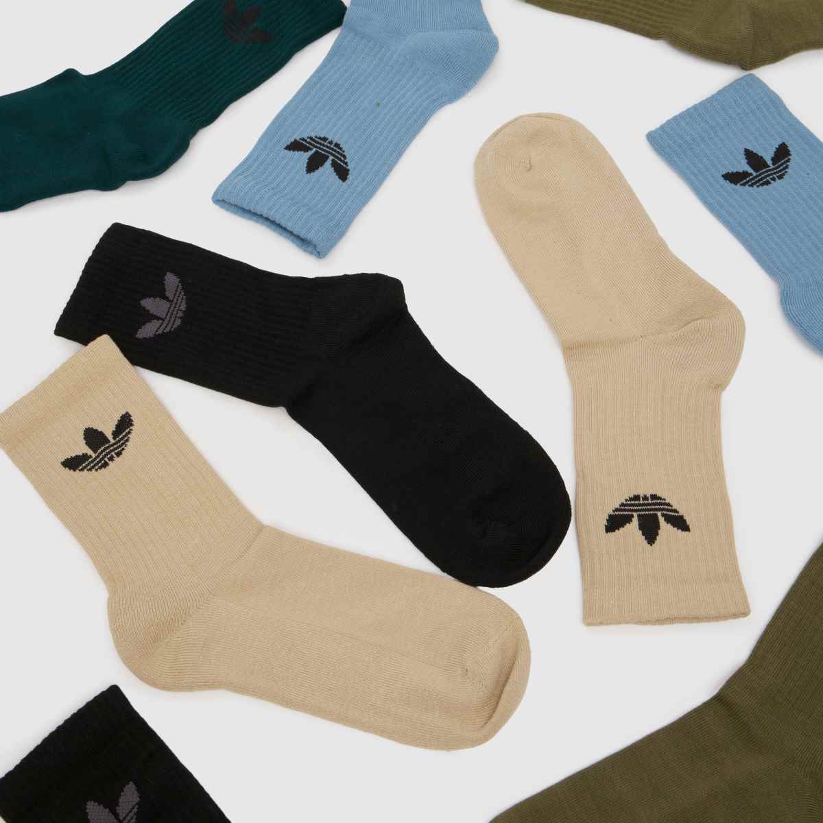 adidas TR Crew Socks 6 Pack in Multi adidas TR Crew Socks 6 Pack 7