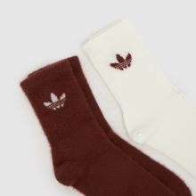 adidas Fluffy Crew Sock 2 PK,2 of 4