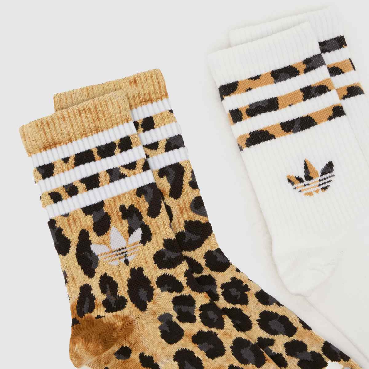 adidas Leopard Crew Sock 2pk adidas Leopard Crew Sock 2PK 1