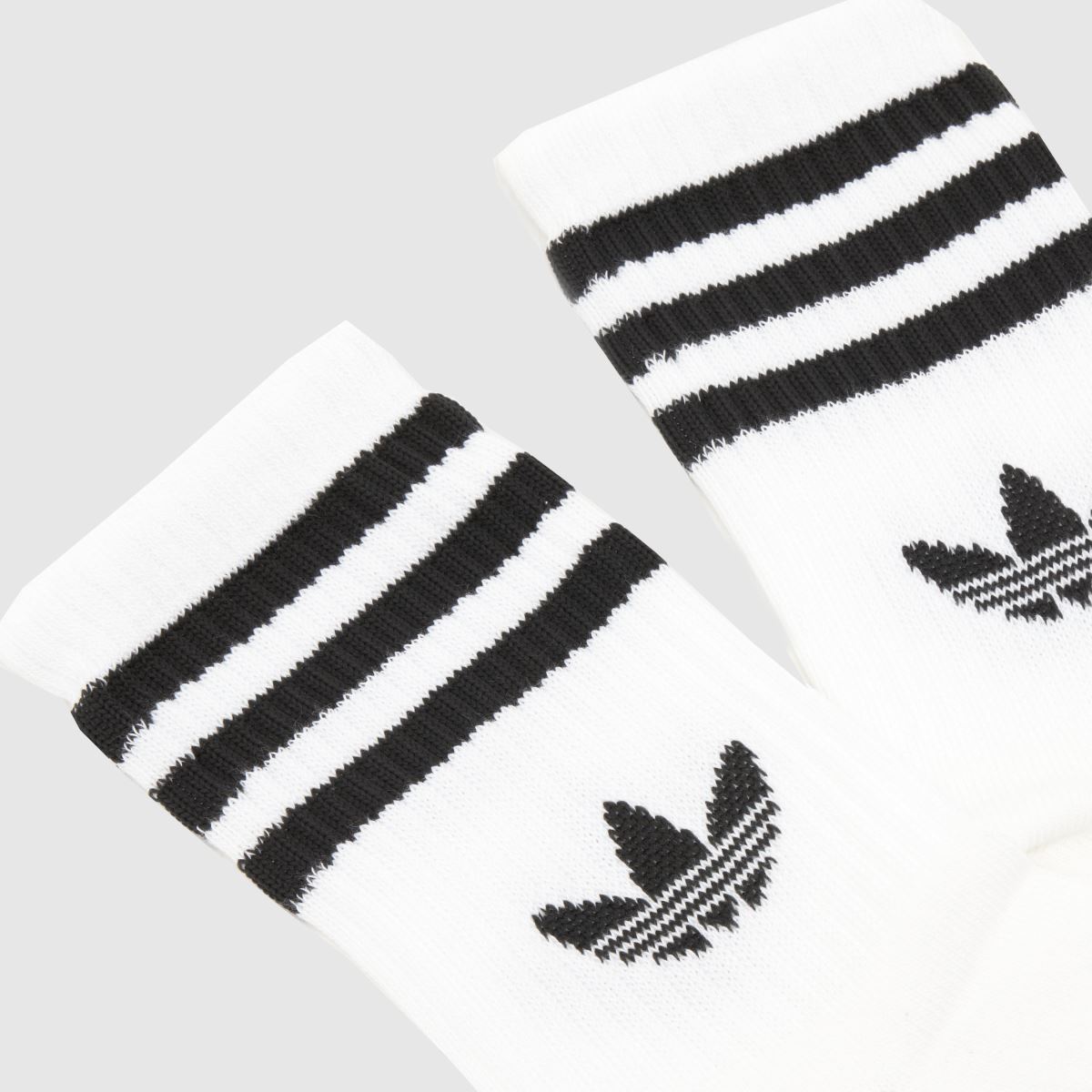 adidas Stripe Crew Sock 6 Pack in White & Black adidas Stripe Crew Sock 6 Pack 4