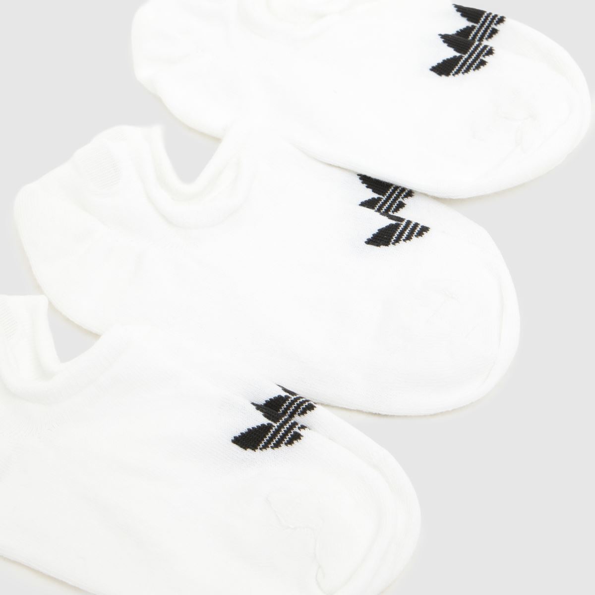 adidas Org Low Cut Socks 3PK in White & Black adidas Org Low Cut Socks 3PK 1