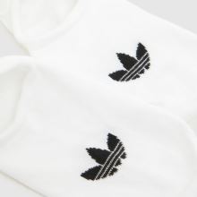adidas Org Low Cut Socks 3PK in White & Black adidas Org Low Cut Socks 3PK,4 of 4