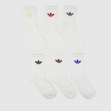 adidas adidas Trefoil Crew Sock 6PK in Multi,1 of 4