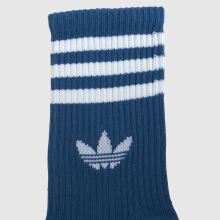 adidas Org Stripe Crew Socks 3PK in Multi adidas Org Stripe Crew Socks 3PK,4 of 4