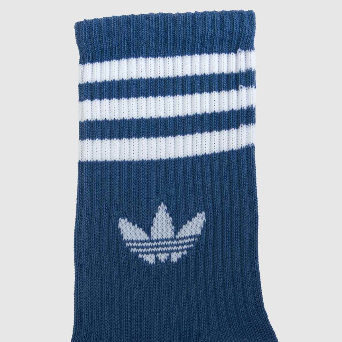 adidas Org Stripe Crew Socks 3PK in Multi adidas Org Stripe Crew Socks 3PK 7