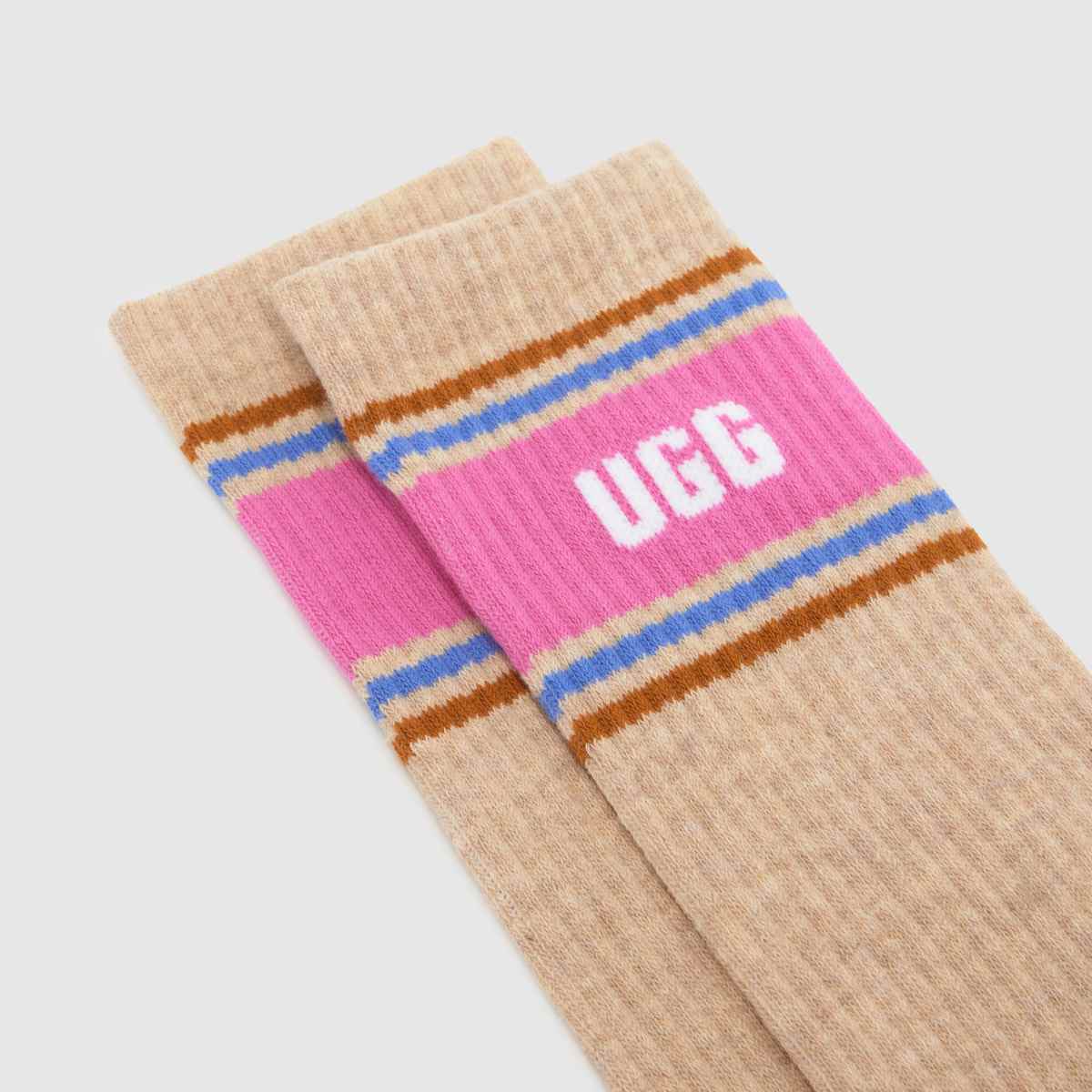 UGG Jedlyn Crew Sock in Beige Multi UGG Jedlyn Crew Sock 1