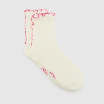 UGG Off-White Multi Karsyn Quarter Sock Socken