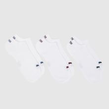 PUMA Trainer Socks 3 Pack in White Multi PUMA Trainer Socks 3 Pack,1 of 4