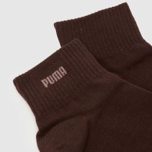 PUMA Logo Quarter Socks 3 Pack,3 of 4