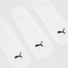 PUMA No Show Socks 3 Pack in White & Black PUMA No Show Socks 3 Pack,2 of 4