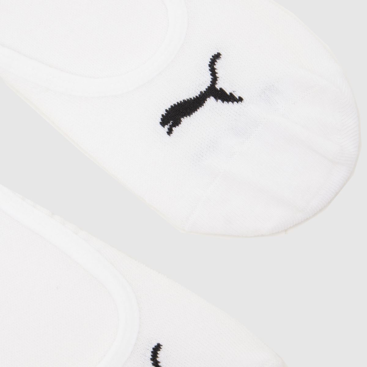 PUMA No Show Socks 3 Pack in White & Black PUMA No Show Socks 3 Pack 7