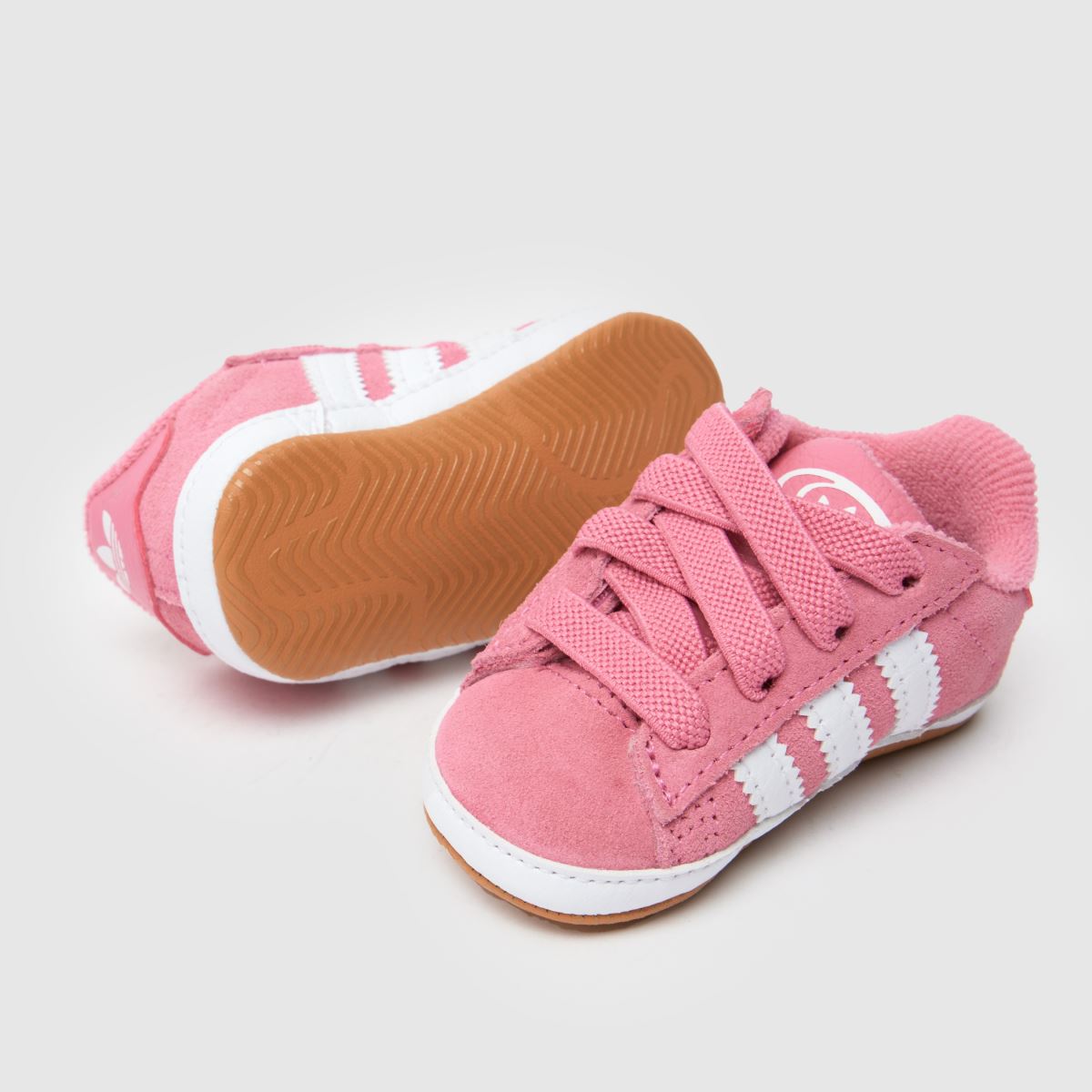 Kids Girls Baby Pink adidas Campus 00s Trainers schuh