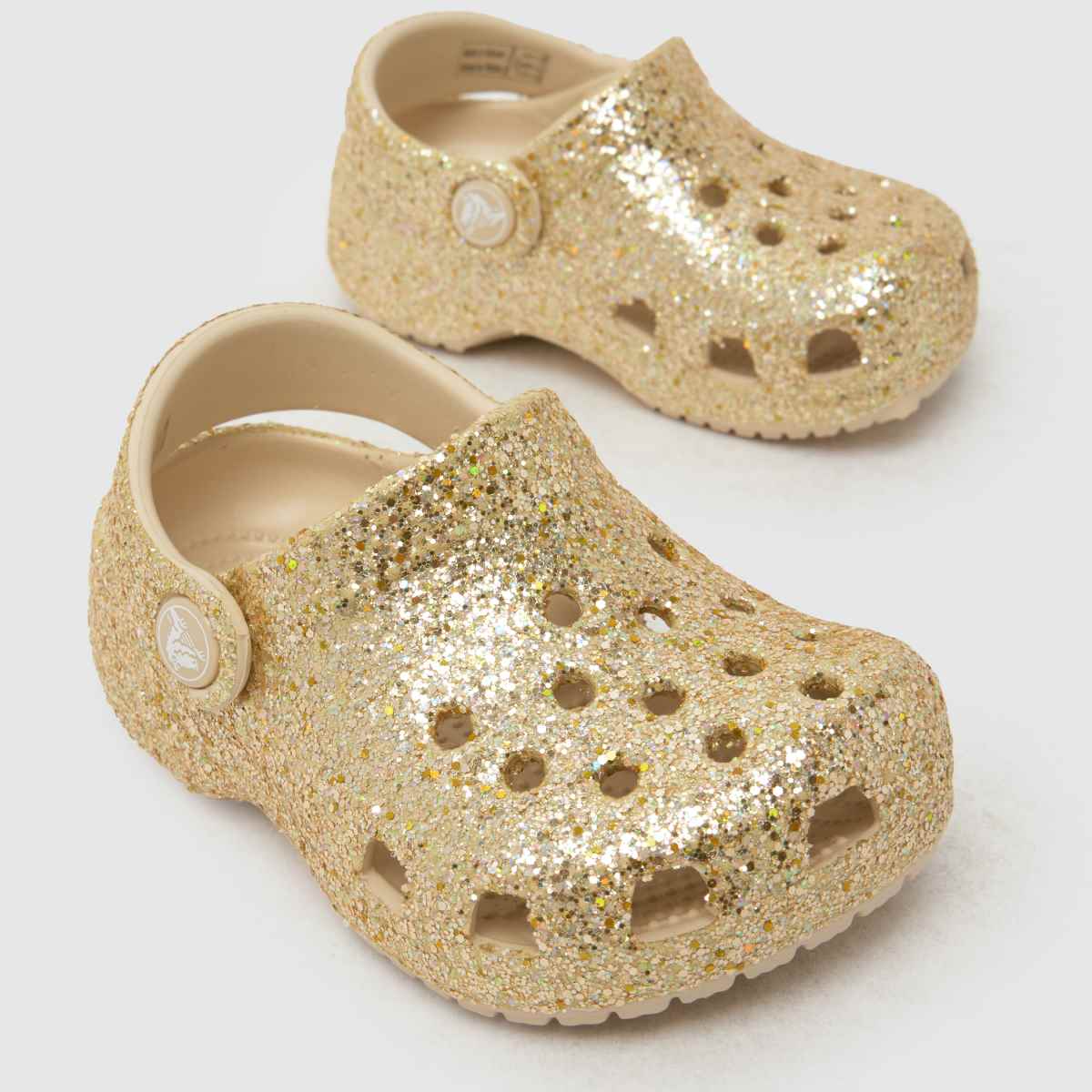 Kinder Crocs Gold Littles Glitter Clog Schuhe Crocs Littles Glitter Clog 4