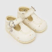 Kickers Kick T-Bar Glitter Girls Baby in White Kickers Kick T-Bar Glitter,3 of 4