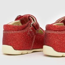 Kickers Kick T-Bar Glitter Girls Baby in Red Kickers Kick T-Bar Glitter,4 of 4
