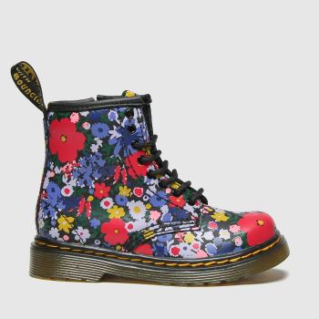Dr Martens black & purple 1460 wanderflora boots toddler Dr Martens black & purple 1460 wanderflora boots toddler